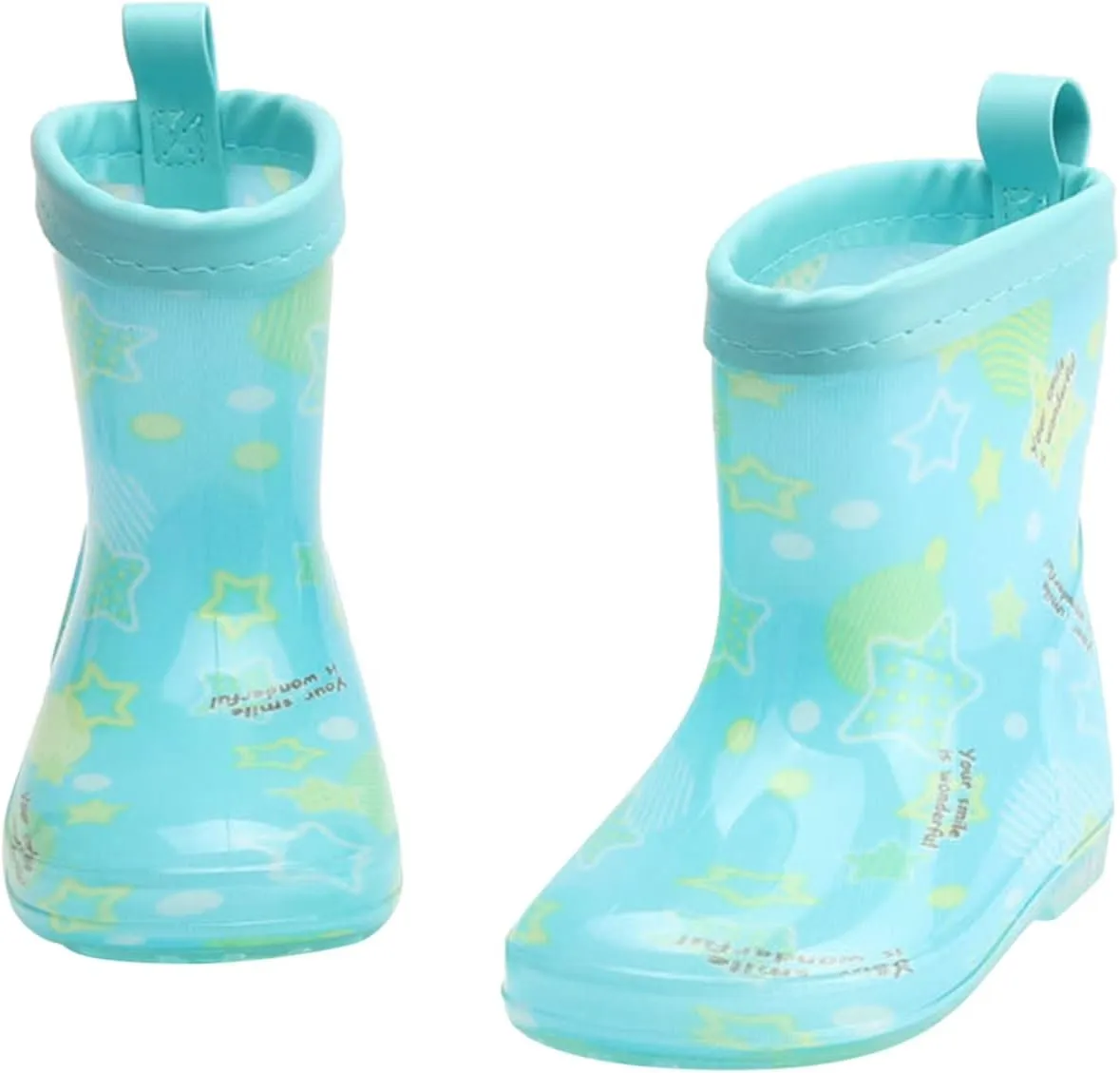 Kids Rain Boots, Toddler Girls Boys Rain Boots Waterproof Water Shoes Non-Slip Mud Boots with Water Shoes for Kids