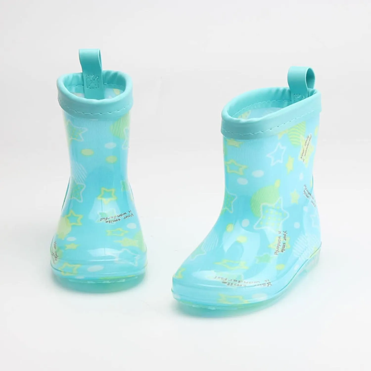 Kids Rain Boots, Toddler Girls Boys Rain Boots Waterproof Water Shoes Non-Slip Mud Boots with Water Shoes for Kids
