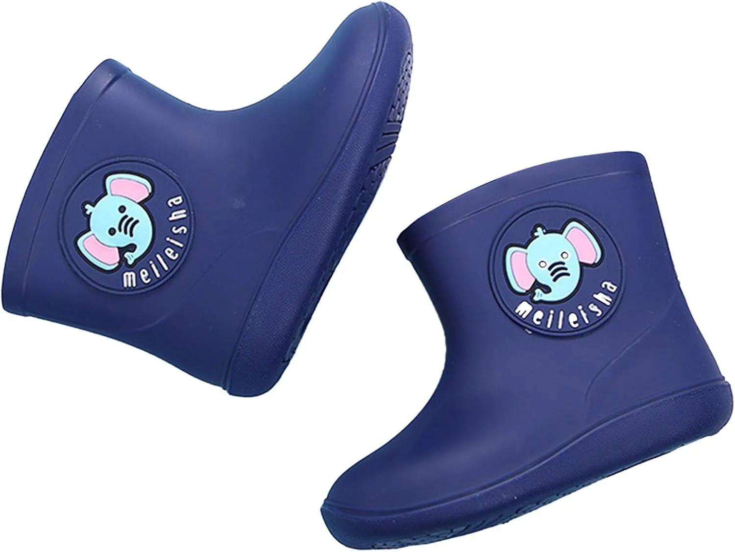 Kids Short Rain Boot for Boys Girls Children Cute Cartoon Non-Slip Lightweight Insulated Mud Boots Kids Water Shoes