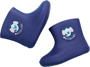 Kids Short Rain Boot for Boys Girls Children Cute Cartoon Non-Slip Lightweight Insulated Mud Boots Kids Water Shoes