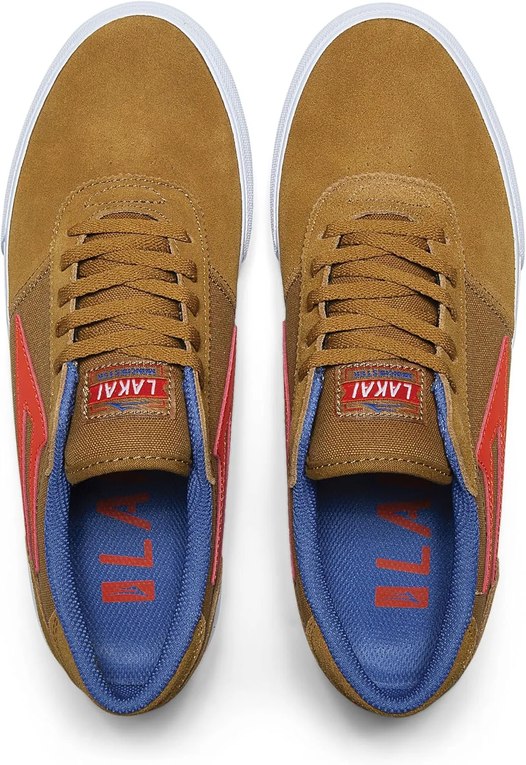 Lakai Manchester Men's Skateboarding Shoes, Walnut Suede, 6