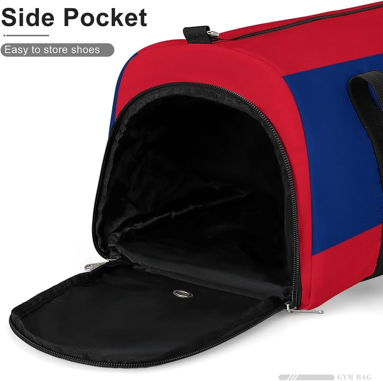 Laos Flag Gym Bag for Boys Girls with Shoe Compartment and Wet Pocket