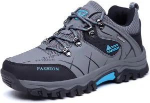 LEADER SHOW Men's Casual Walking Sneakers Breathable Outdoor Hiking Climbing Work Shoes