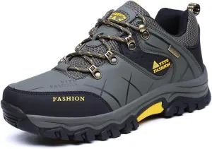 LEADER SHOW Men's Casual Walking Sneakers Breathable Outdoor Hiking Climbing Work Shoes