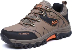 LEADER SHOW Men's Casual Walking Sneakers Breathable Outdoor Hiking Climbing Work Shoes