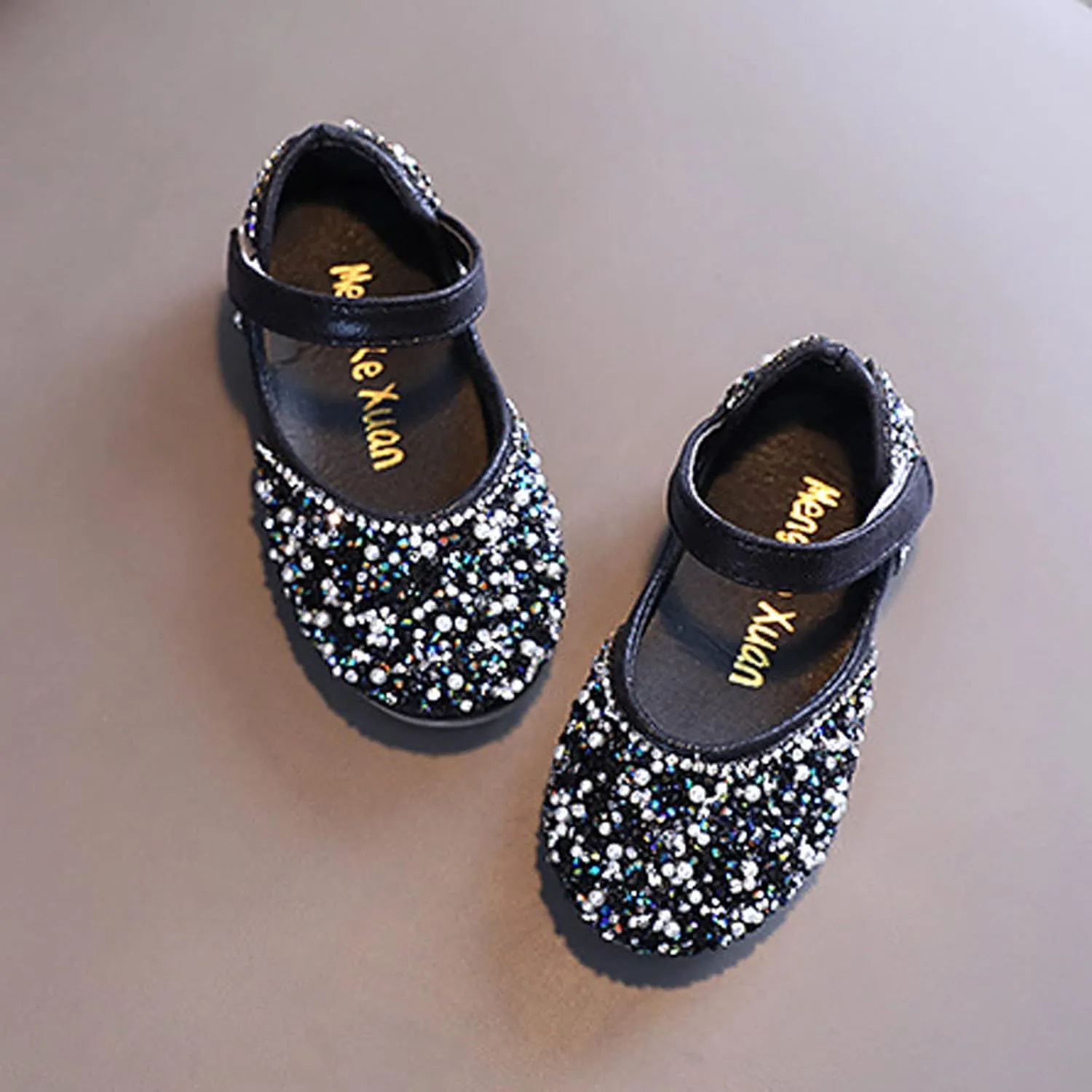 Little Girls Dress Shoes Toddler Dress Shoes Flower Girl Shoes for Weeding Toddler Ballet Flat Mary Jane Shoes