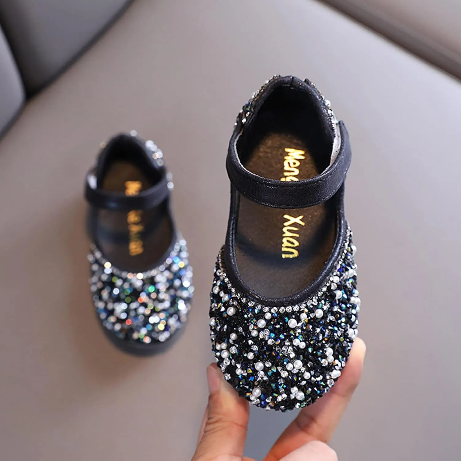 Little Girls Dress Shoes Toddler Dress Shoes Flower Girl Shoes for Weeding Toddler Ballet Flat Mary Jane Shoes