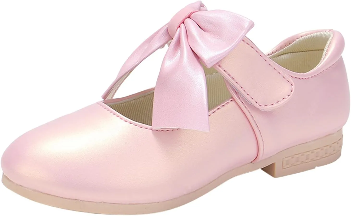 Little Girls Mary Jane Child Shoes Wedding Party Dress Shoes with Slip-On Soft Soles Leather Moccasins for Toddle Little Kid Big Child Girl