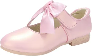 Little Girls Mary Jane Child Shoes Wedding Party Dress Shoes with Slip-On Soft Soles Leather Moccasins for Toddle Little Kid Big Child Girl