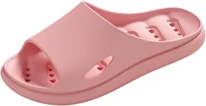 Men and Women Same Couples Quick Drying Slip Leakage Thick Soled Soft Soled Solid Womens Slippers Open Toe