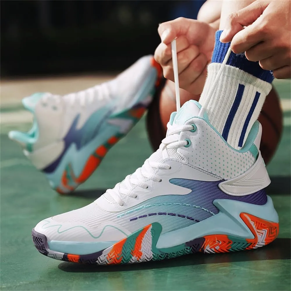 Men Basketball Shoes Casual Shoes Walking Shoes (12,Purple)(White,7)