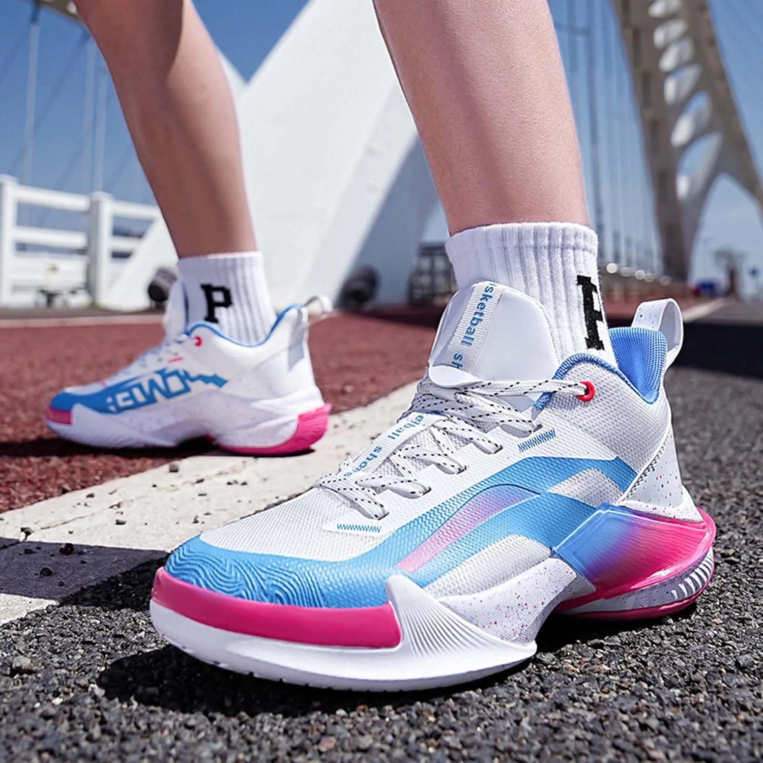 Mens Basketball Sneakers Team Sneakers Comfortable Competition Shoes Sneakers