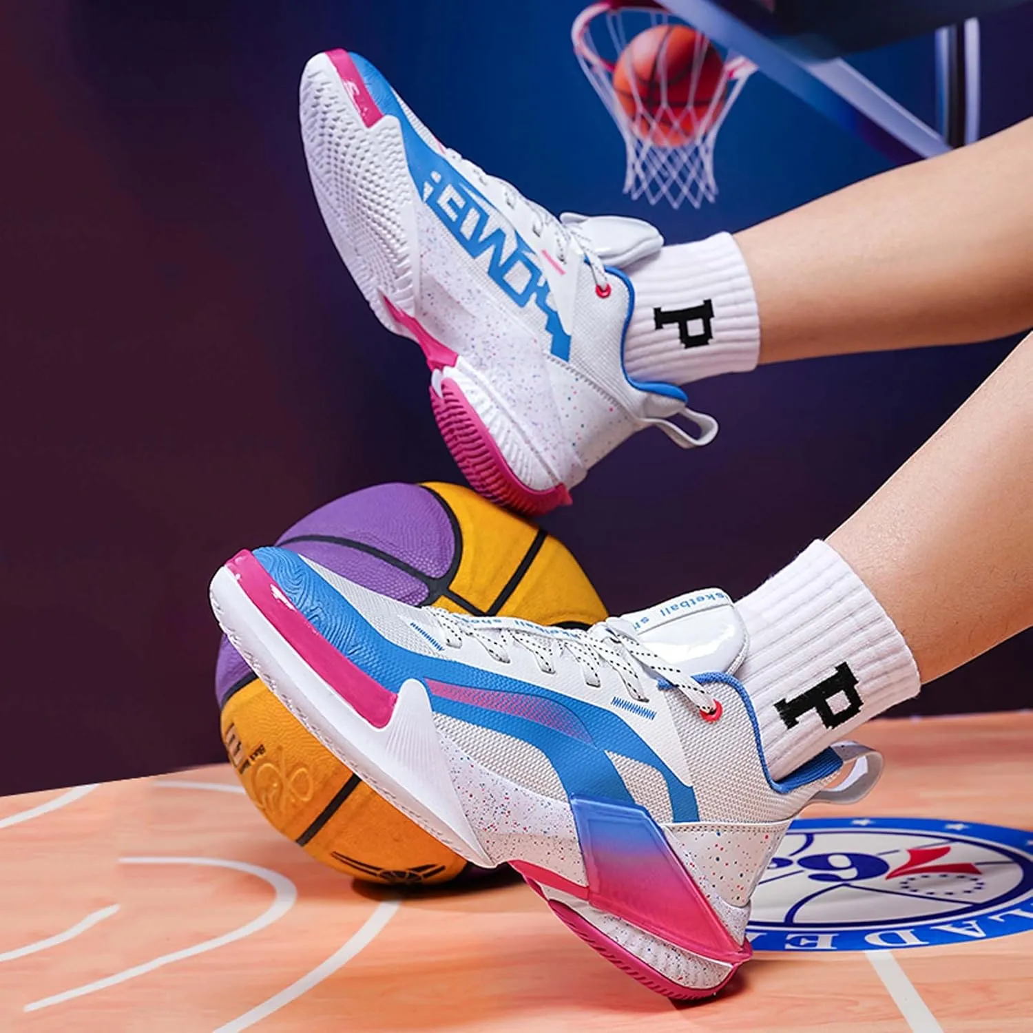 Mens Basketball Sneakers Team Sneakers Comfortable Competition Shoes Sneakers