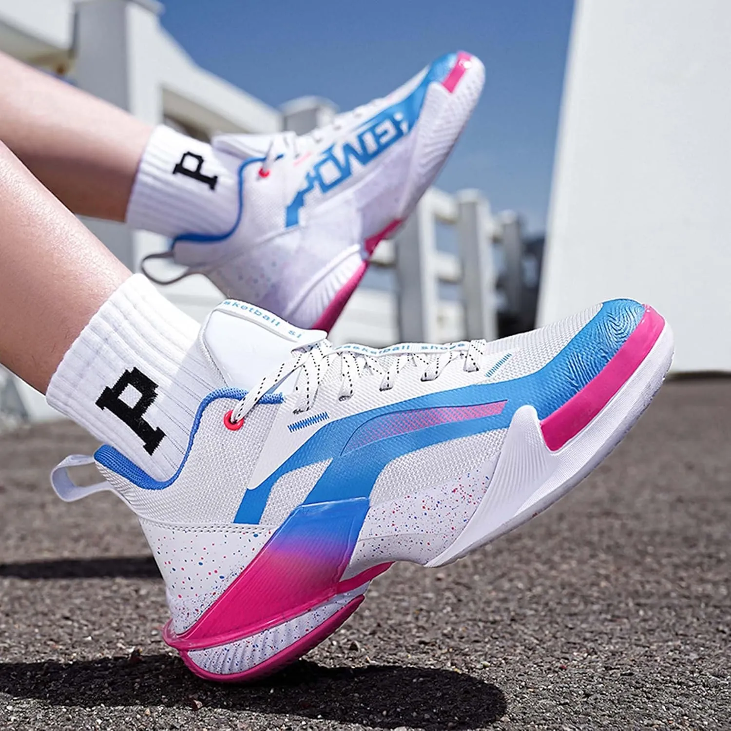 Mens Basketball Sneakers Team Sneakers Comfortable Competition Shoes Sneakers