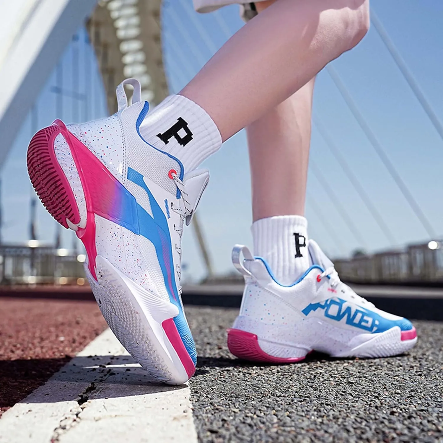 Mens Basketball Sneakers Team Sneakers Comfortable Competition Shoes Sneakers