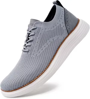 Men's Casual Dress Oxfords Shoes Mesh Lightweight Breathable Fashion Sneakers Business Walking Shoes