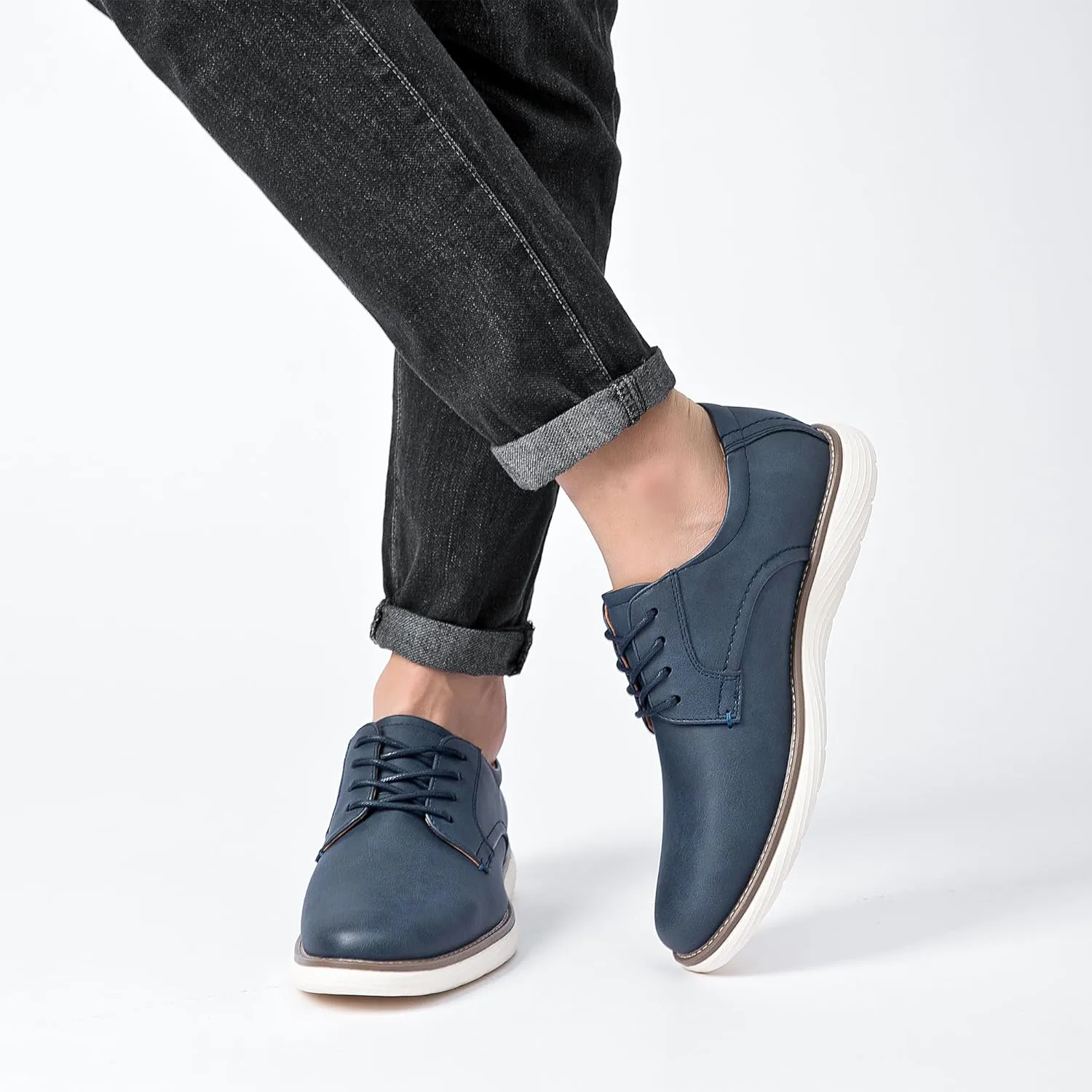 Men's Casual Dress Shoes Fashion Dress Sneakers Business Casual Shoes Comfortable Work Oxfords Office Walking Sneakers