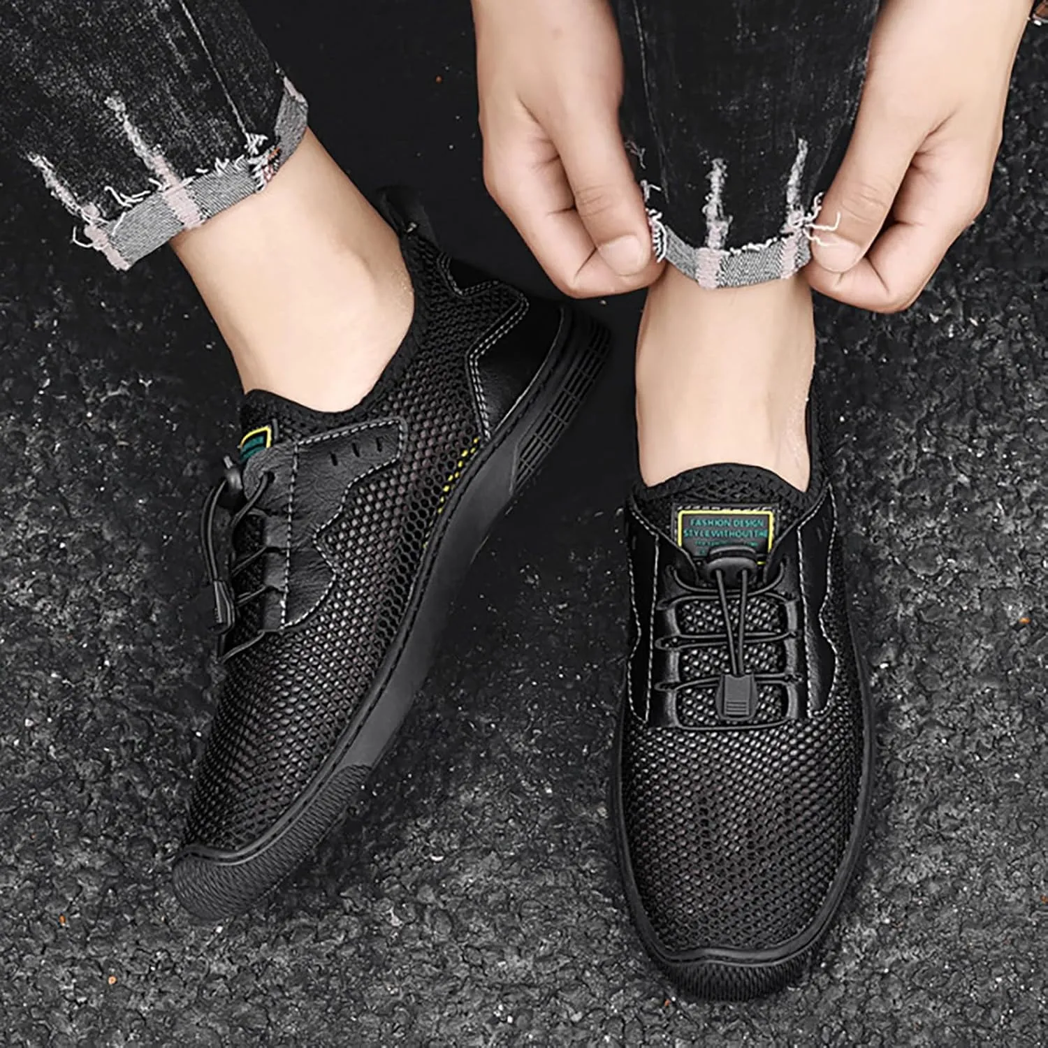 Men's Casual Mesh Sneaker Anti Slip Hiking Lightweight Breathable New Sports Shoes for Summer Outdoor