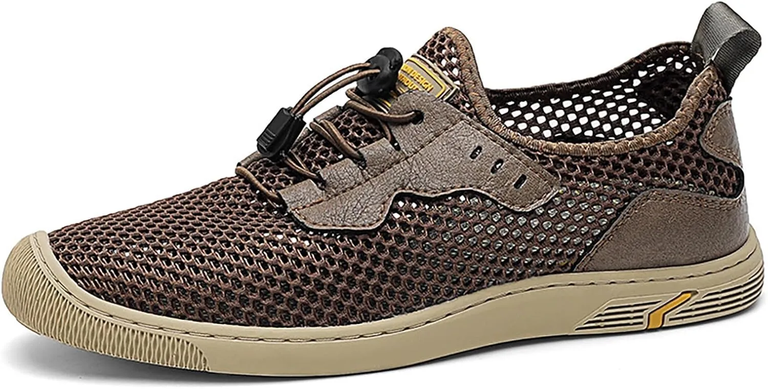 Men's Casual Mesh Sneaker Anti Slip Hiking Lightweight Breathable New Sports Shoes for Summer Outdoor