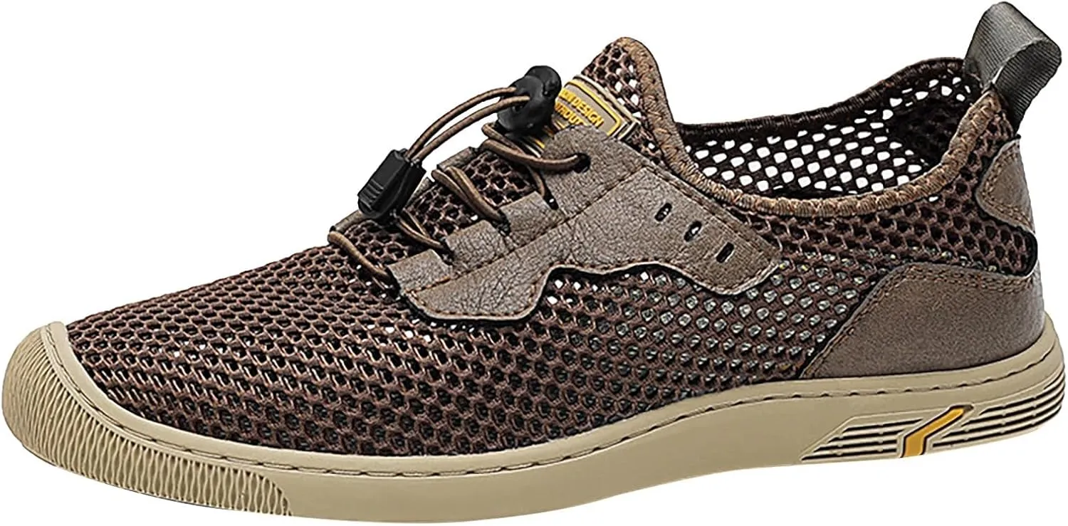 Men's Casual Mesh Sneaker Anti Slip Hiking Lightweight Breathable New Sports Shoes for Summer Outdoor