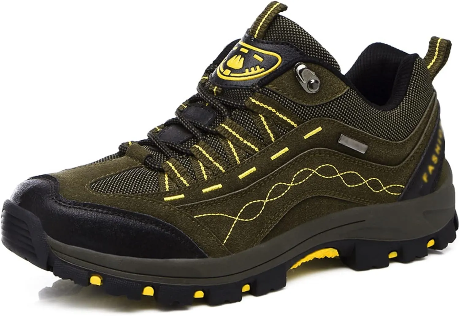 Men's Hiking Shoes, Hunting Shoes, Outdoor, Breathable, Lightweight, Hiking, Off-Road (Color : Dark Green, Size : 8.5)