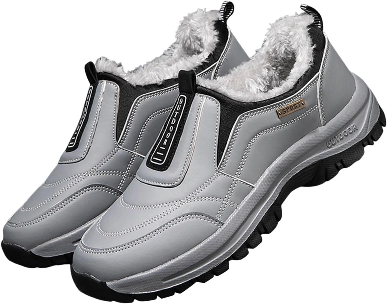 Men's Hiking Sneakers Breathable Sports Shoes Outdoor Climbing Footwear Slip-On Mountaineering Footwear for