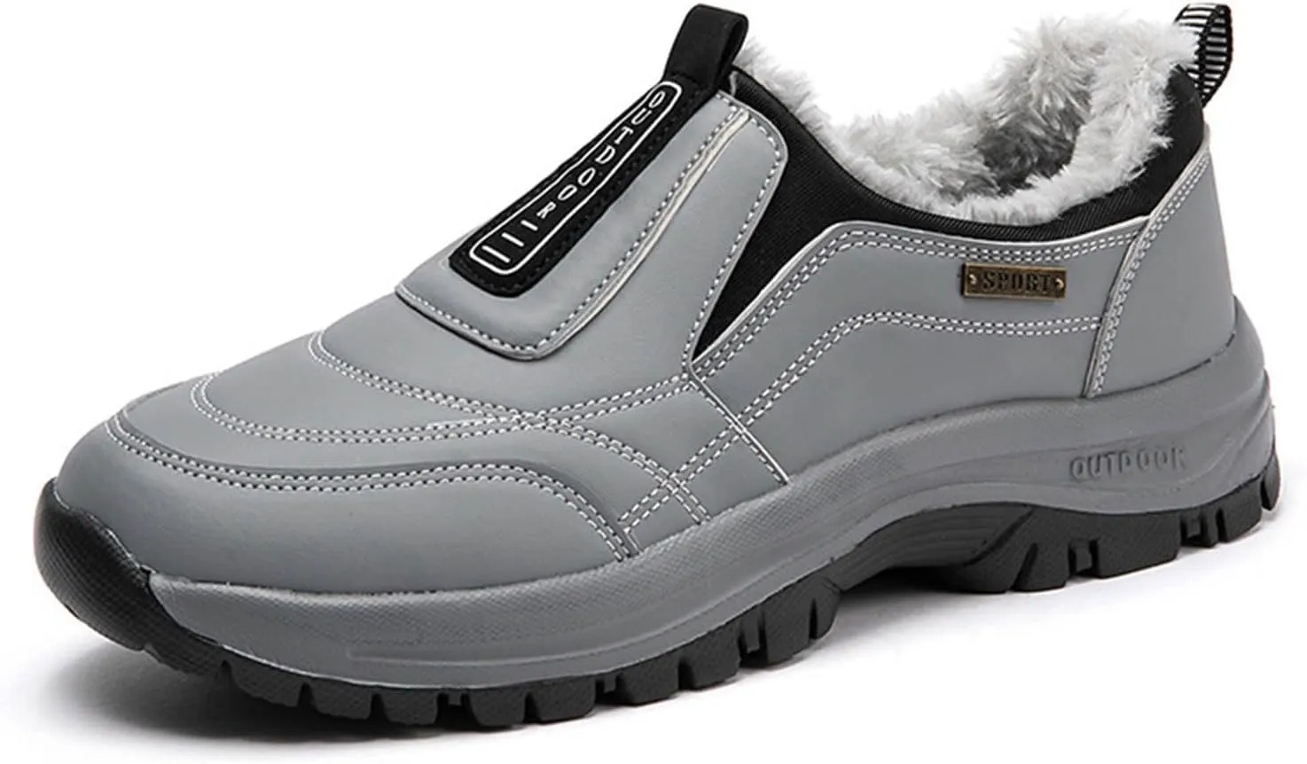 Men's Hiking Sneakers Breathable Sports Shoes Outdoor Climbing Footwear Slip-On Mountaineering Footwear for
