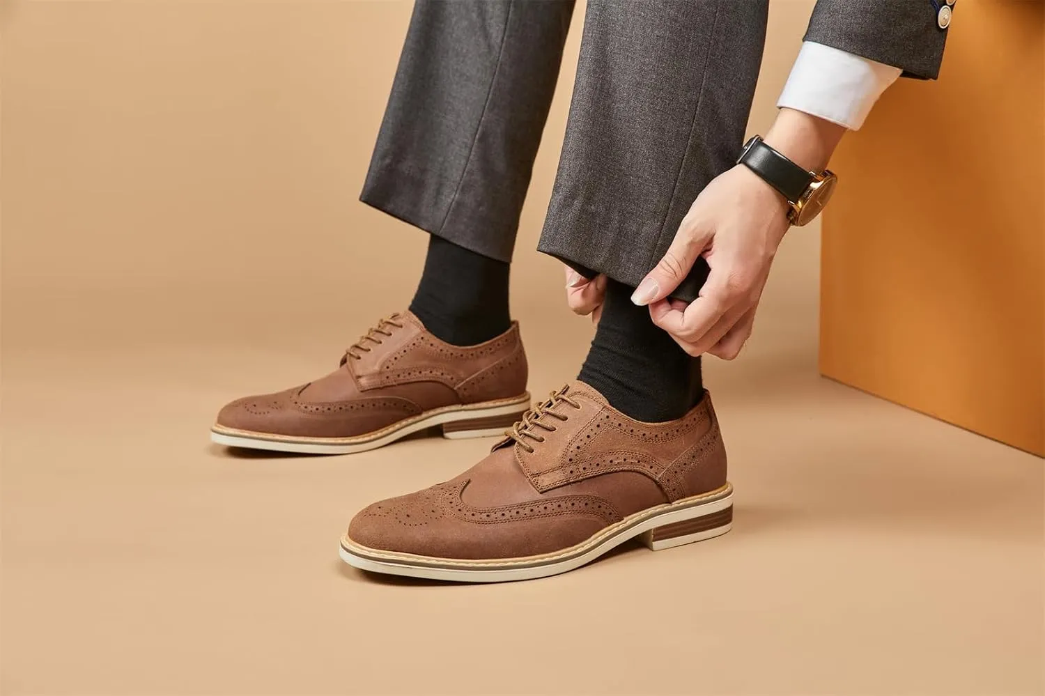 Men's Oxford Shoes Dress Shoes Men's Lightweight Lace-up Fashion Shoes