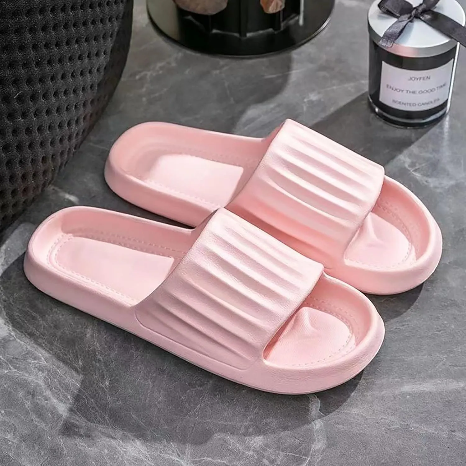 Mens Shower Shoes Womens Slides Cloud Slippers for Men Shower Shoes Women Indoor Soft Sole Open Toe Slippers