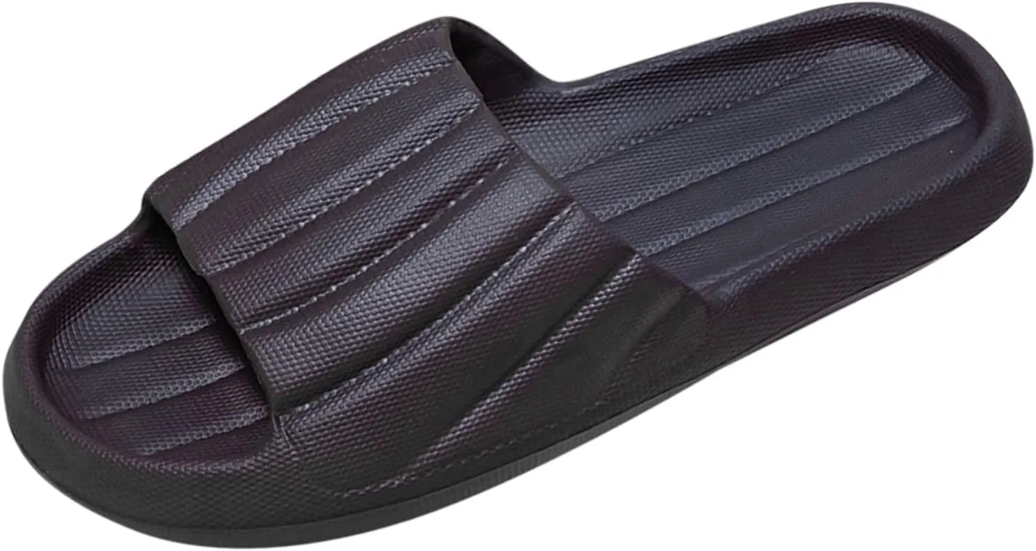 Mens Slides Womens Slides Mens Slippers Shower Shoes Women Living Room Indoor Outdoor Travel Slippers