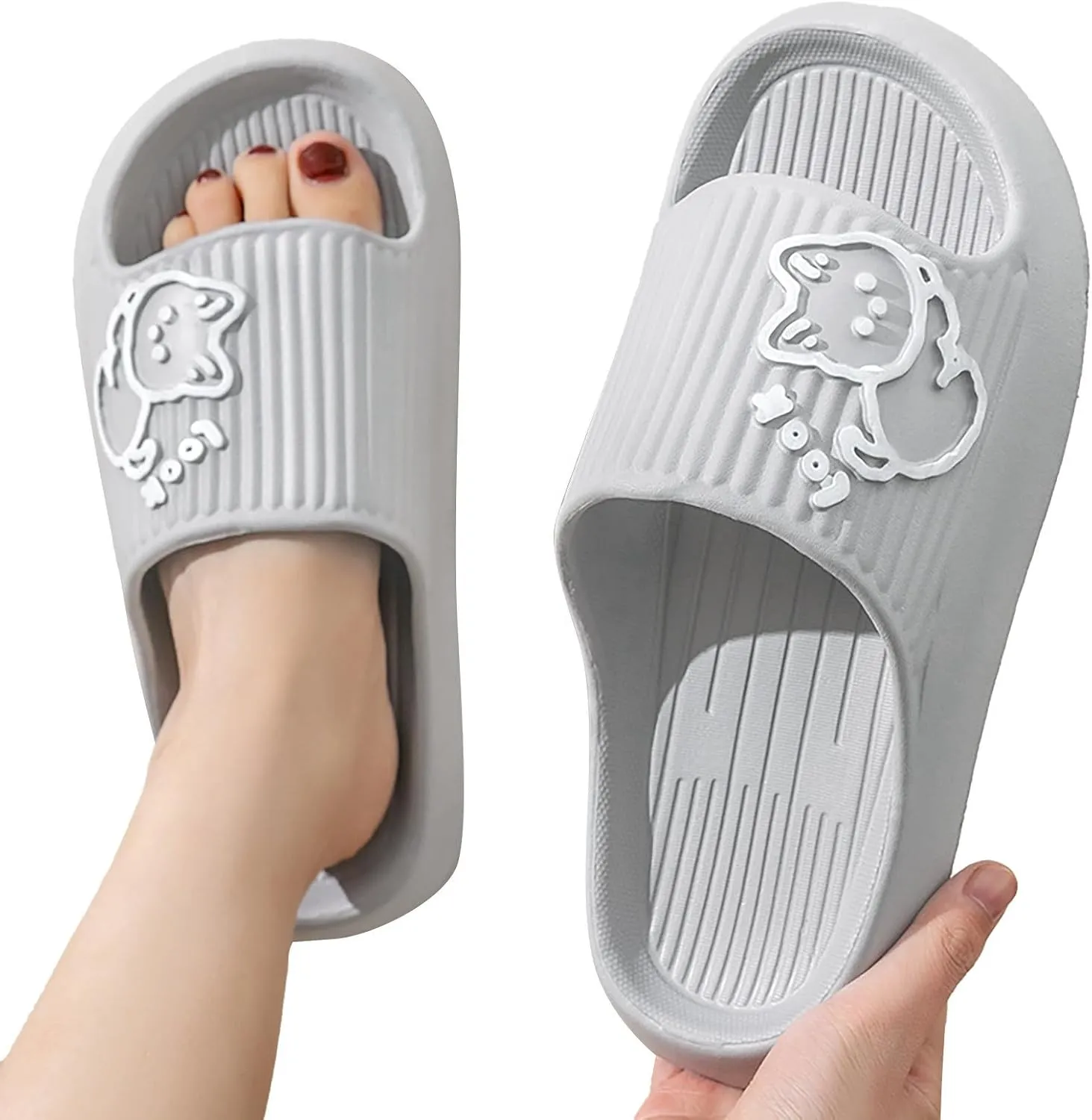 Mens Slippers Shower Shoes Women Bathroom Slippers Men Womens Slides Ultra Comfort Public Dorms