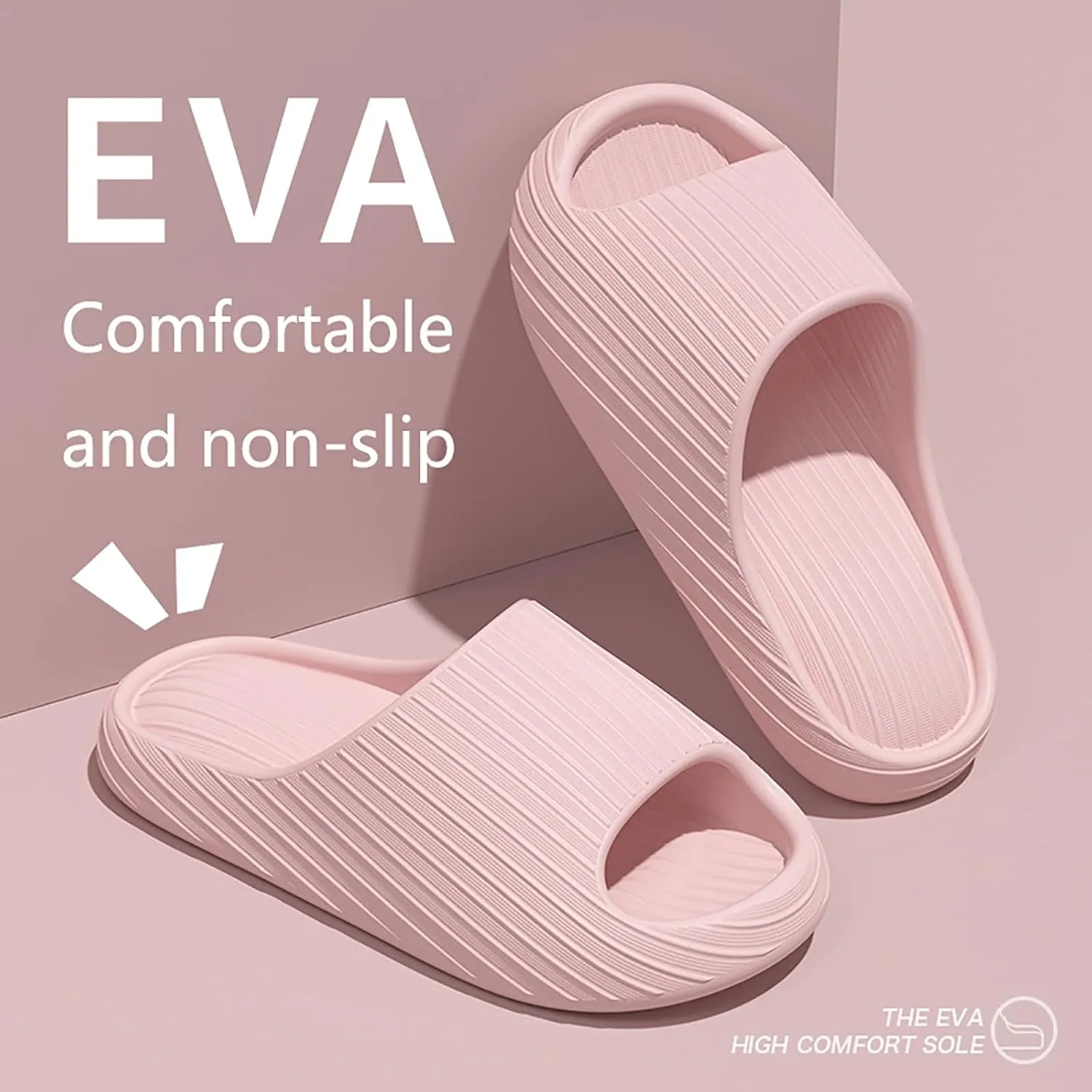 Mens Slippers Womens Slides Bathroom Slippers Men Slides for Women Pool Public Drainage Hole