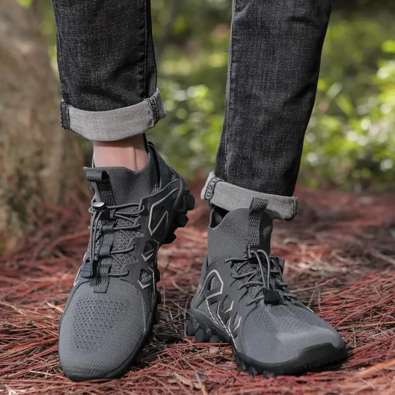Mens Water Shoes Breathable Hiking Water Shoes Quick Drying Sports Aqua Barefoot Shoes Anti-Slip Climbing Shoes Outdoor Fishing Shoes