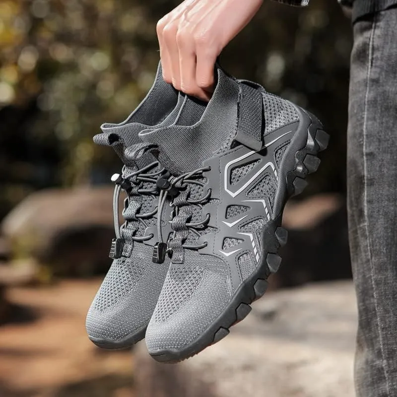 Mens Water Shoes Breathable Hiking Water Shoes Quick Drying Sports Aqua Barefoot Shoes Anti-Slip Climbing Shoes Outdoor Fishing Shoes