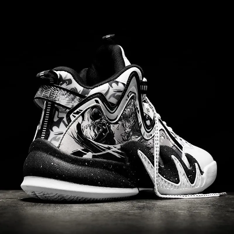 Men's Women's Lace Up High Top Basketball Shoes Ultra-Light Fashion Anti Slip Breathable Sneakers Outdoor Sport Volleyball Shoes