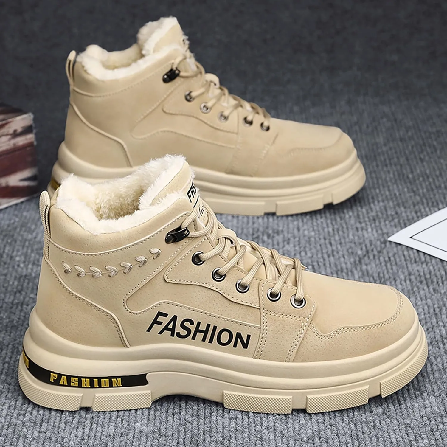 Men's Work Boots Non Steel Toe Hiking Sneakers Boot with Comfort Womens Safety Shoes Comfortable Waterproof Platform Shoes Work Hike Grounded Footwear