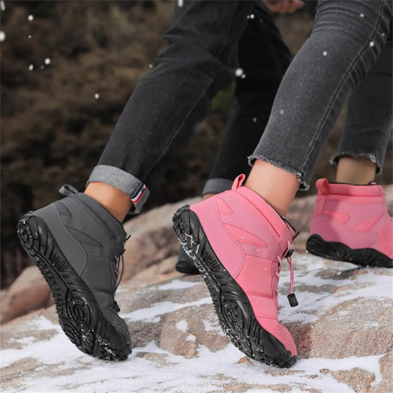 Mens Work Boots Soft Toe Hiking Sneakers Ankle Booties Women Workout Shoes Steel Toe Waterproof Outdoor Shoes Lightweight Anti Slip Hike Grounded Footwear