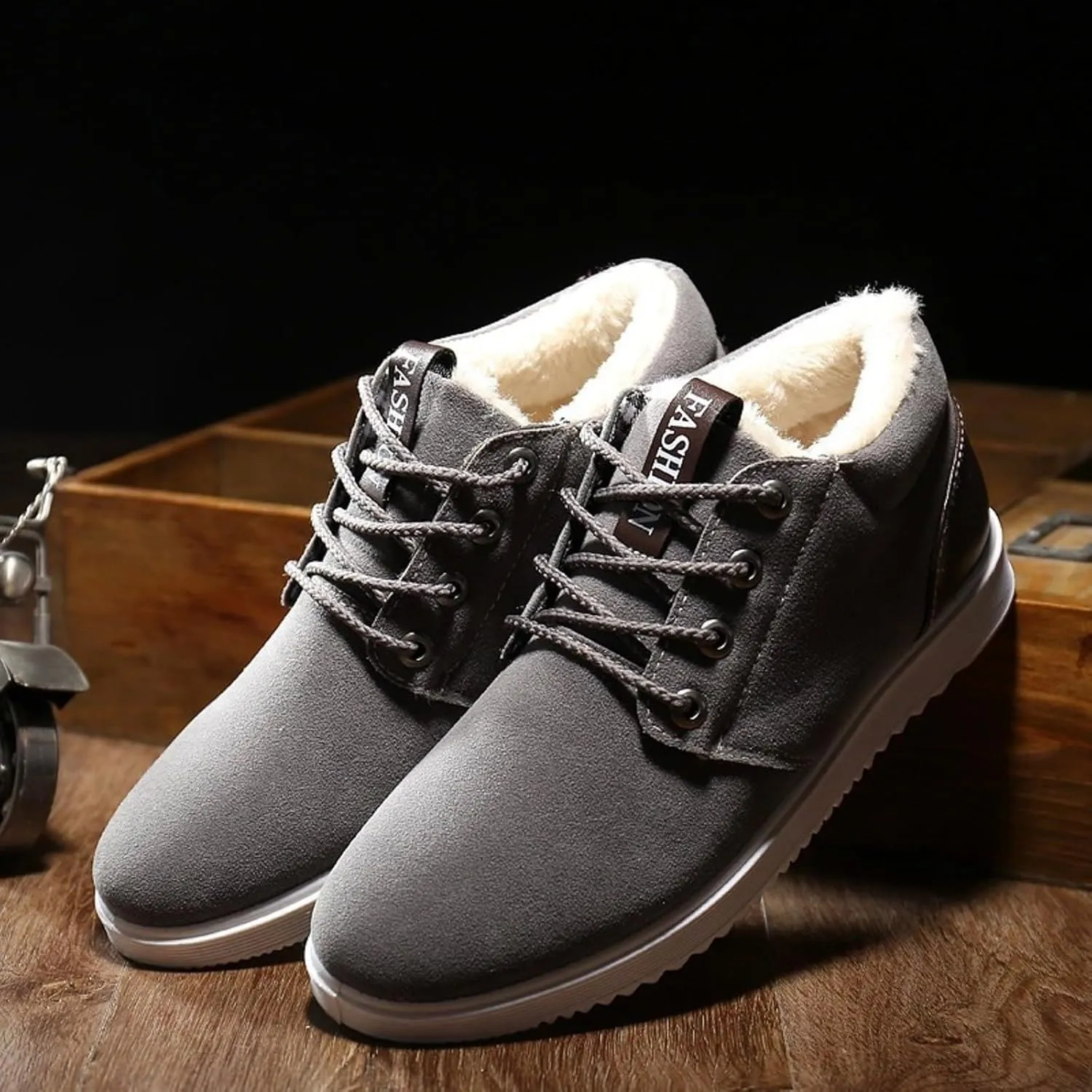 New Winter Men's Snow Boots Men's Shoes Velvet Thickening Warm Casual Hiking Boots Shoe M