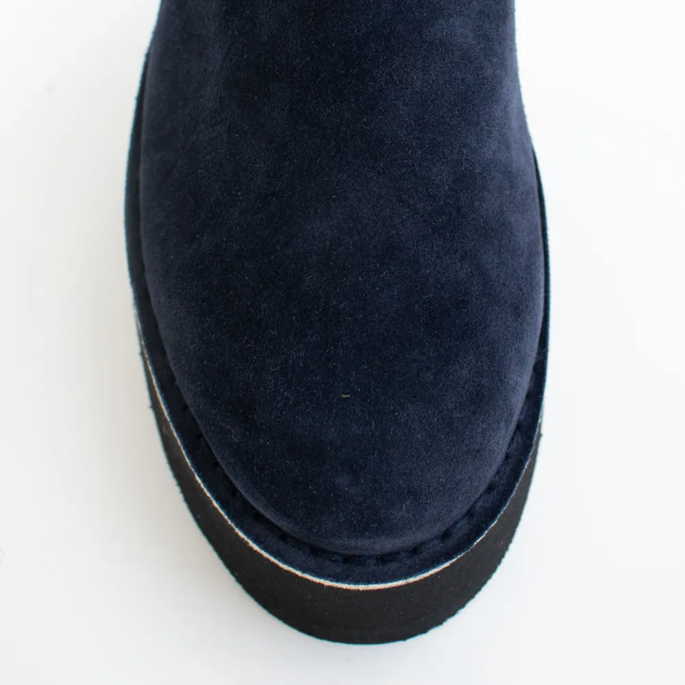 Noor Navy Suede