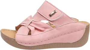Orthopedic Sandals for Women Slip On Dressy Summer Slide Shoes Comfort Open Toe Wedge Sandals Walking