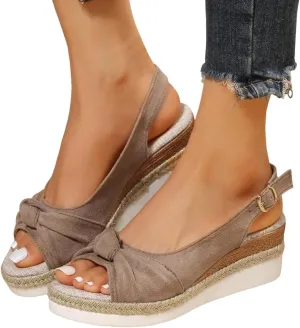 Orthopedic Sandals for Women Summer Dressy Open Toe Ankle Strap Platform Beach Casual Slip on Sandals Beach Dress Comfortable