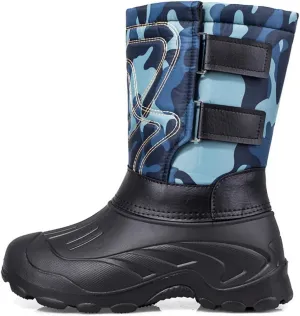 Outdoor Men's Snow Boots, Autumn and Winter Thickened Warm Insulation Mid Barrel Waterproof Men's Snow Anti-skid Shoes, for Hiking Trekking Climbing Boot