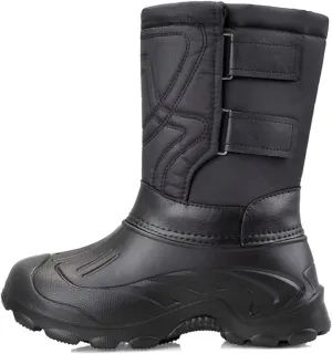 Outdoor Men's Snow Boots, Autumn and Winter Thickened Warm Insulation Mid Barrel Waterproof Men's Snow Anti-skid Shoes, for Hiking Trekking Climbing Boot
