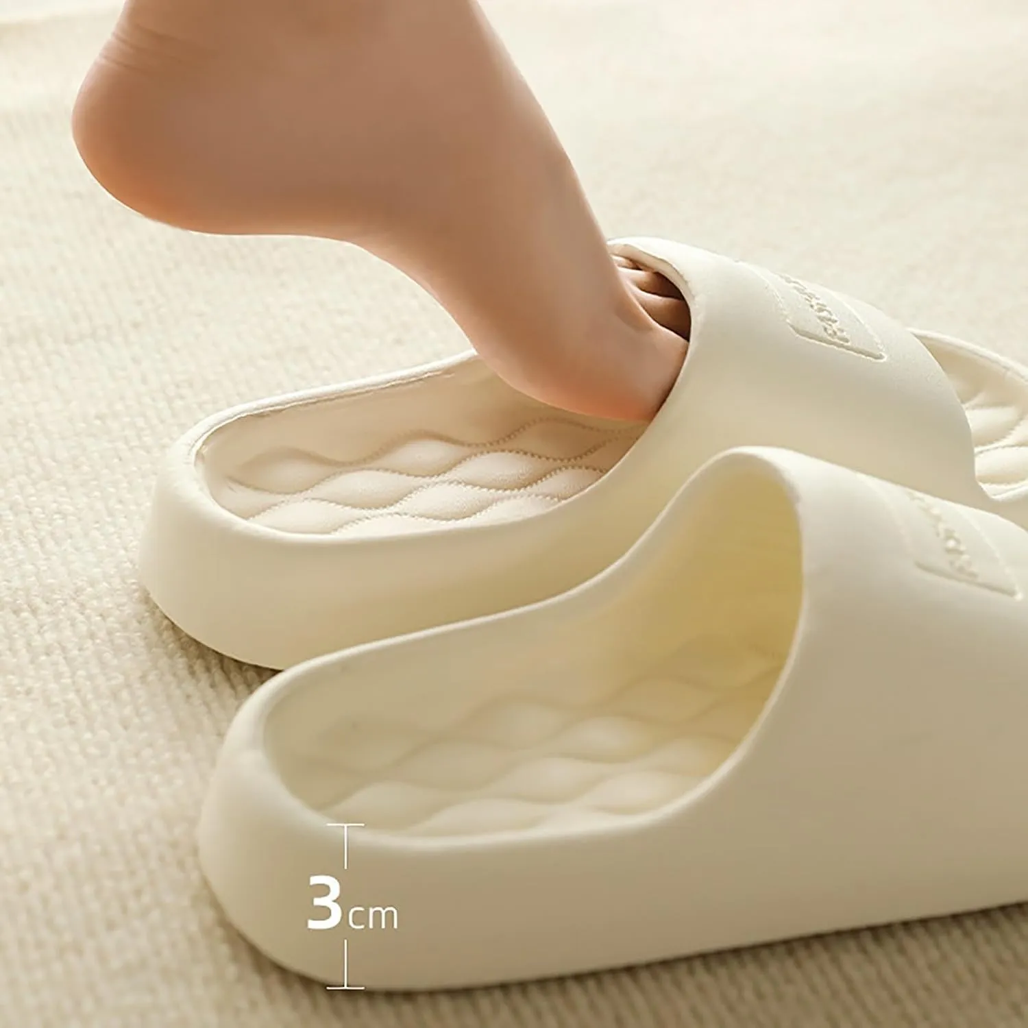 Pillow Slippers Womens Shower Shoes Women and Men Showers Sandals Cloud Slides Comfortable Non-Slip Quick Drying