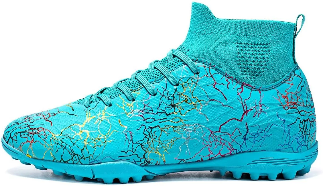 Professional Men's Indoor and Outdoor Sports Training Football Shoes, Lightweight, Breathable, Anti Slip Nail Shoes