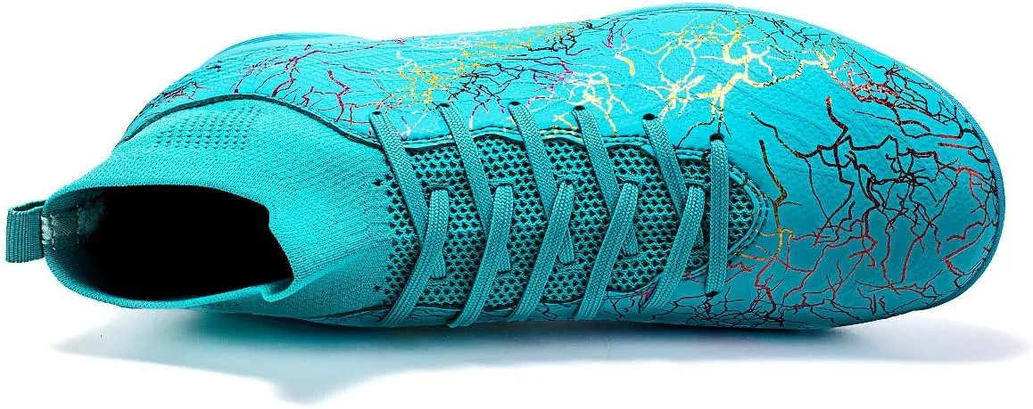 Professional Men's Indoor and Outdoor Sports Training Football Shoes, Lightweight, Breathable, Anti Slip Nail Shoes