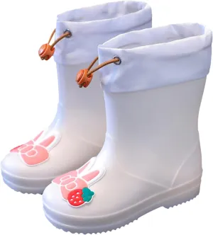 Rain Boots For Girls Boys Kids Rain Boot Insulated Liner For Boys & Girls Rubber Rain Boots Toddler Rain Non Slip
