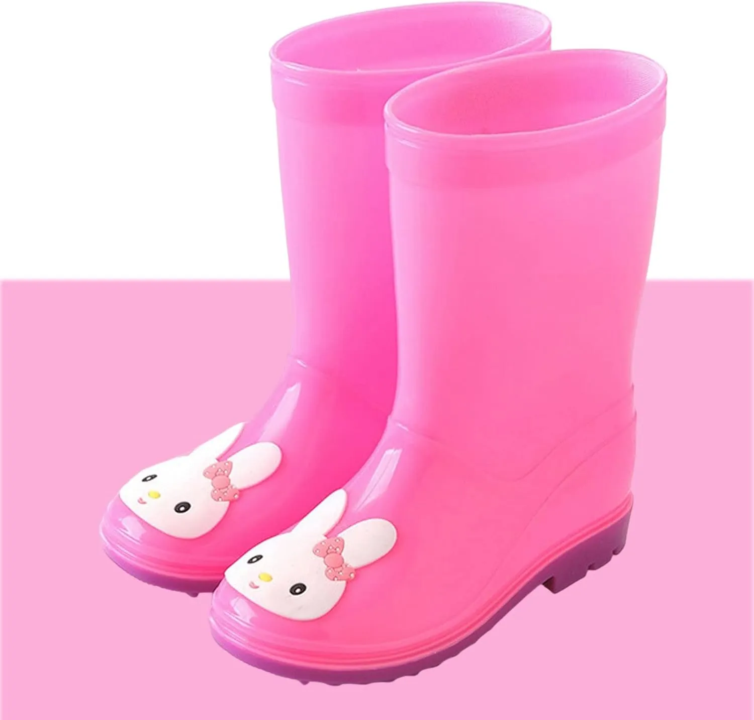 Rain Shoes Cute Rabbit Cartoon Character Children's Rain Shoes Boys And Girls Water Shoes Baby Rain Boots