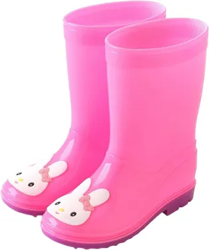 Rain Shoes Cute Rabbit Cartoon Character Children's Rain Shoes Boys And Girls Water Shoes Baby Rain Boots
