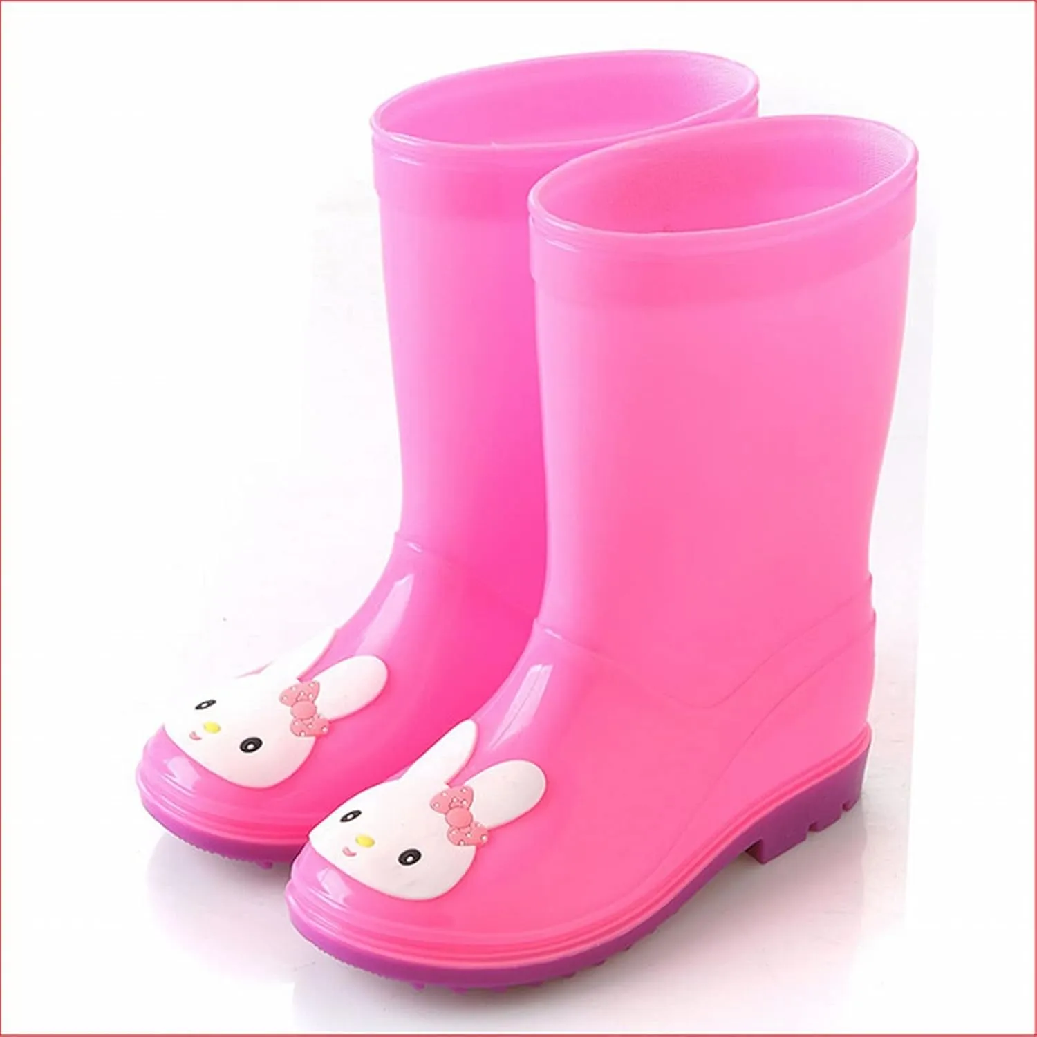 Rain Shoes Cute Rabbit Cartoon Character Children's Rain Shoes Boys And Girls Water Shoes Baby Rain Boots